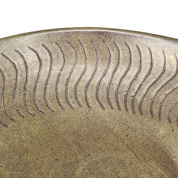 Marshall Studios Gordon Martz 1960s Indiana Stoneware Footed Salad Serving Bowl - Picture 5 of 5